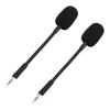 2 Pcs Microphone Replacement for Razer Barracuda X Headset Noise Reduction 3.5mm Detachable Mic