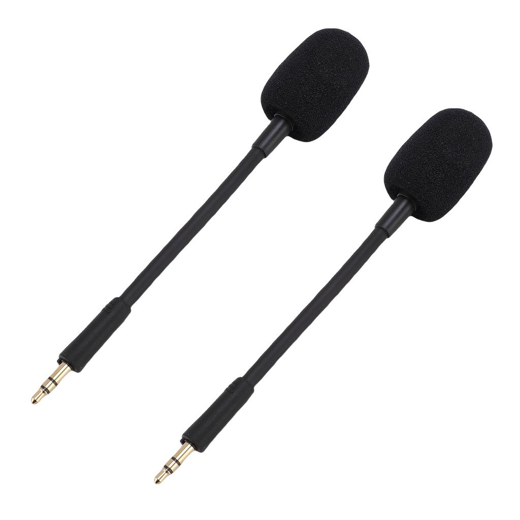 2 Pcs Microphone Replacement for Razer Barracuda X Headset Noise Reduction 3.5mm Detachable Mic