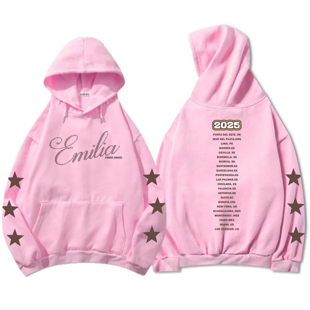 Emilia Mernes Tour Hoodies Long Sleeve Women Men Sweatshirt Autumn Fashion Singer Graphic Sudaderas Unisex Pullovers