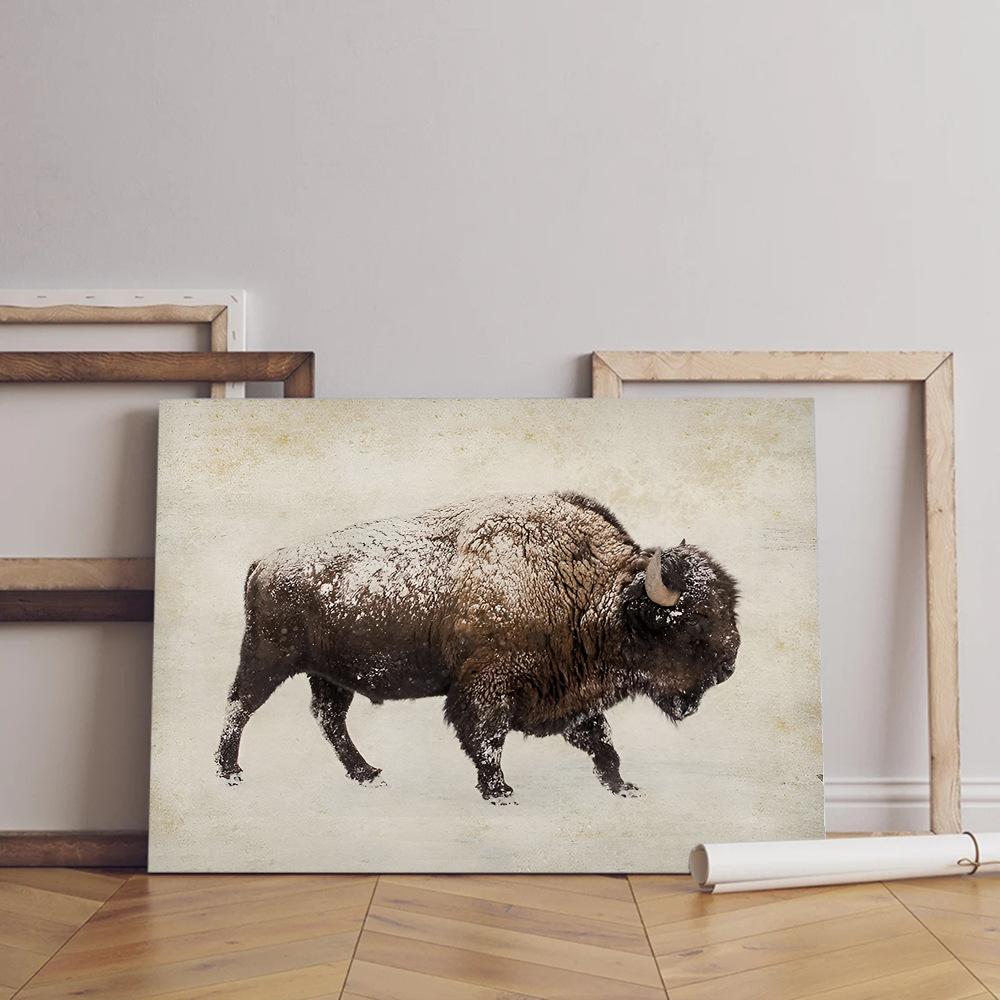 Animal Canvas Wall Art Painting with Frames for Living Room Bedroom Decor Pictures Housewarming Gift