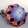 1PC Lotus Mandala Automatic Open/close Umbrella with 8-Rib Structure for Women/Men, All-Season Use - Travel Essential, Stylish Accessory, Highquality