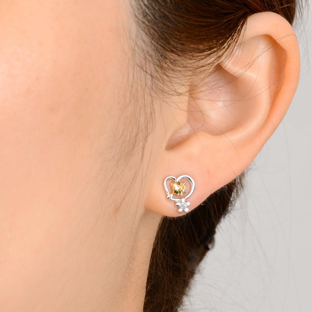 Snoopy Silver Earrings Perfect for Gift Wrapping Available Earring Flower Includes Plush Toy Bag - Adult-oriented Goods/Accessories - Girlfriends,