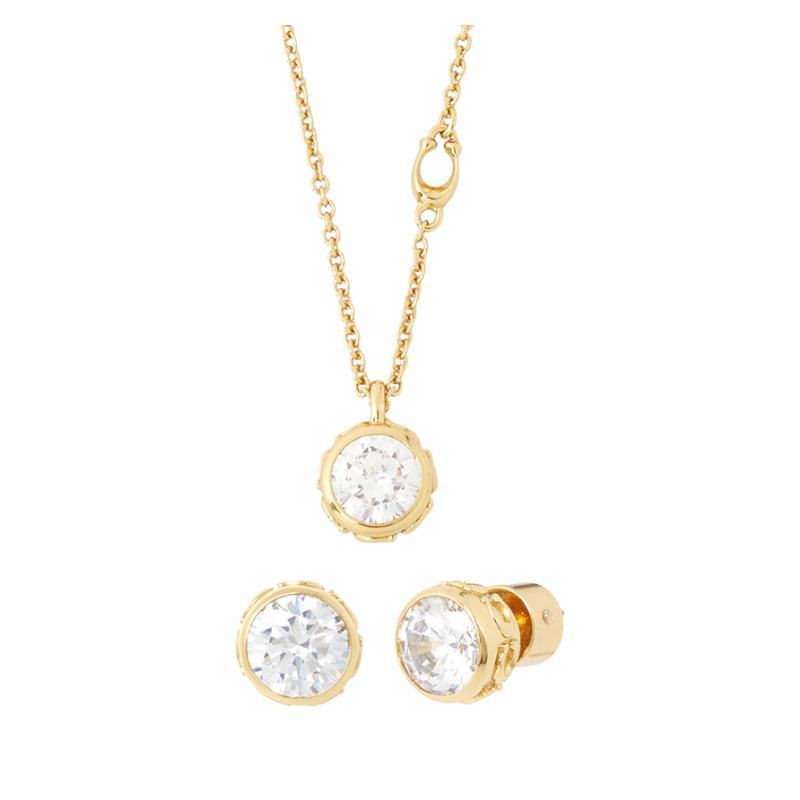 COACH Fashionable and versatile set, brass necklace, same style for men and women, gold