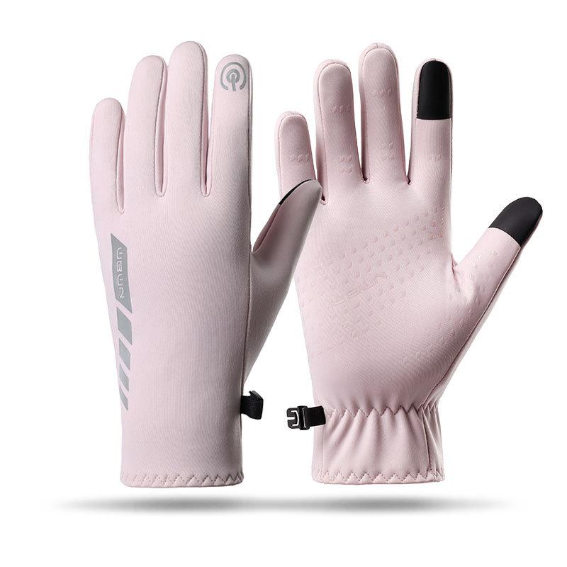 

Теплые перчатки Женские осенне-зимние для катания на открытом воздухе, флисовые, утолщенные, спортивные, ветрозащитные, для бега, эластичные, с сенсорным экраном, перчатки с разделенными пальцами average size