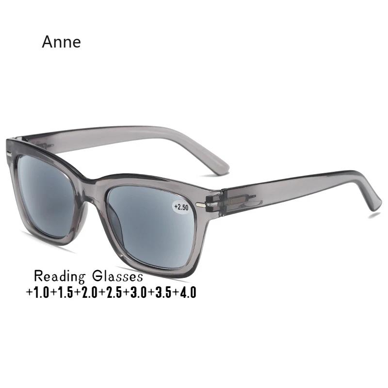 Fashionable Square Large Frame Reading Sunglasses Personalized Men Women Sunscreen Glasses Summer Anti UV Reading Glasses