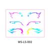 European & American Cross-border Music Festival Laser Eyeliner Stickers - Waterproof & Long-lasting Disposable Tattoos