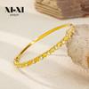 Fashionable Zircon Heart Titanium Steel Bracelet: European & American Style, Colorfast, Stainless Steel Jewelry
