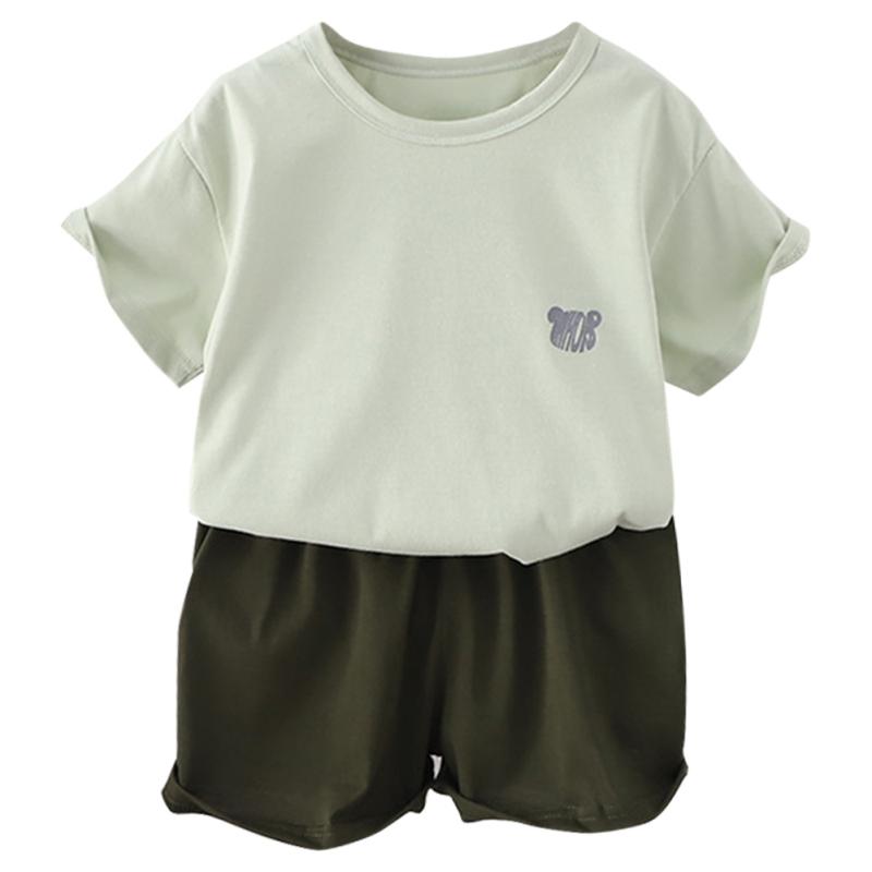 3-18 Years Kids Teenager Summer Clothes Set T-shirt Top and Shorts