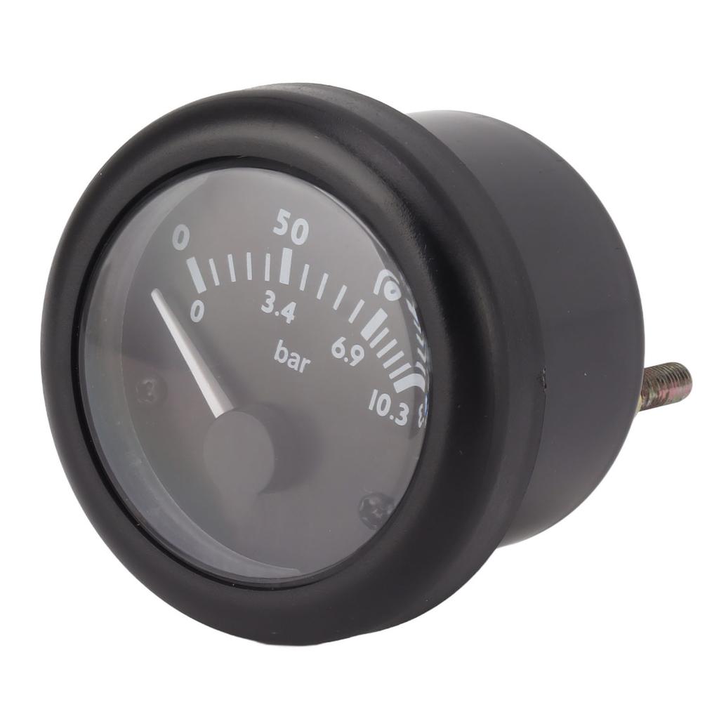Fuel Pressure Gauge Universal Easy Install Clear Dial Pointer Type Oil Pressure Meter for Buses Truck Tractors