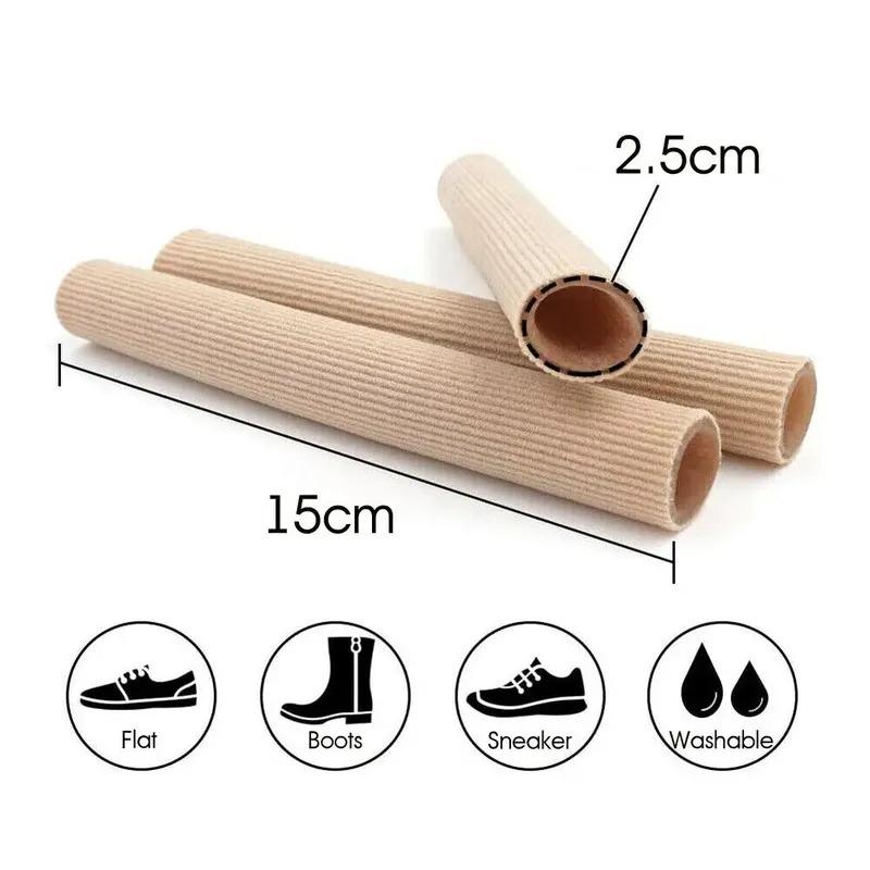 1/2/4/8Pcs Silicone Cover Cut Fabric Toe Separator Spacer Tube Sleeve Caps Valgus Corrector Hammer Protector Finger Foot Care