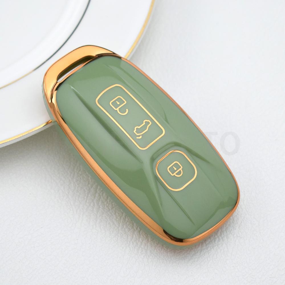 3 Buttons Tpu Car Key Cover For Aiways U5 Pro U5 Se U6 - Car Key Case Holder Protector Keychain Keyrings Set