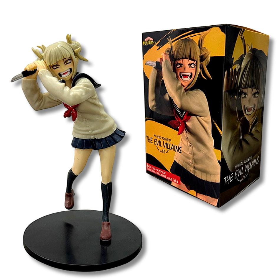 2pcs My Hero Academia Anime Figure - Himiko Toya in Uniform Battle Version Cute Action Figure Collectible Model Gift for Fans