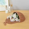 Handmade Pear Shape Storage Basket Decorative Rustic Imitation Rattan Storage Basket Eco-Friendly Woven Hanging Basket