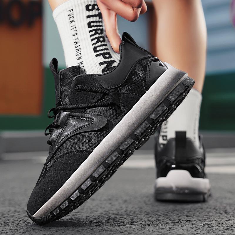 Men's Shoes Sneakers Men's Spring and Autumn Casual Retro Korean Version Tide Four-season Shoes Platform Teen Dad Running Shoes