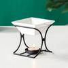Unique X Shape Ceramic Oil Burners Oil Diffuser Candle Holder for Enhancing Home Ambiances Contemporary Homes Decors