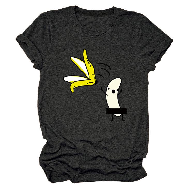 

Women s Banana Man Graphic T-Shirt - Summer, Short Sleeve, Plus Size, Round Neck XL