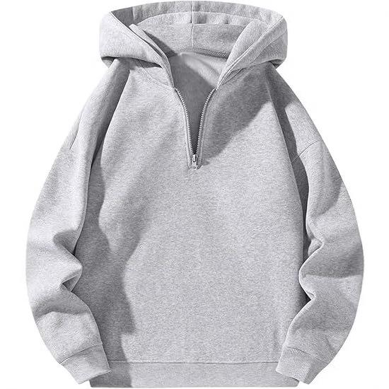 2026 American Casual Zip-Up Hoodie - Loose Sports Sweatshirt for Autumn/Winter European & American Streetwear