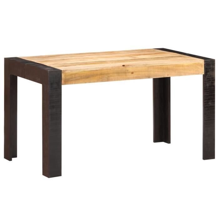 VidaXL Table de salle à manger 140x70x76 cm Bois de manguier brut