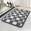 Modern Simple Toilet Absorbent Quick Dry Dirty Mat Bathroom Door Non-slip Wear-resistant Diatom Mud Mat
