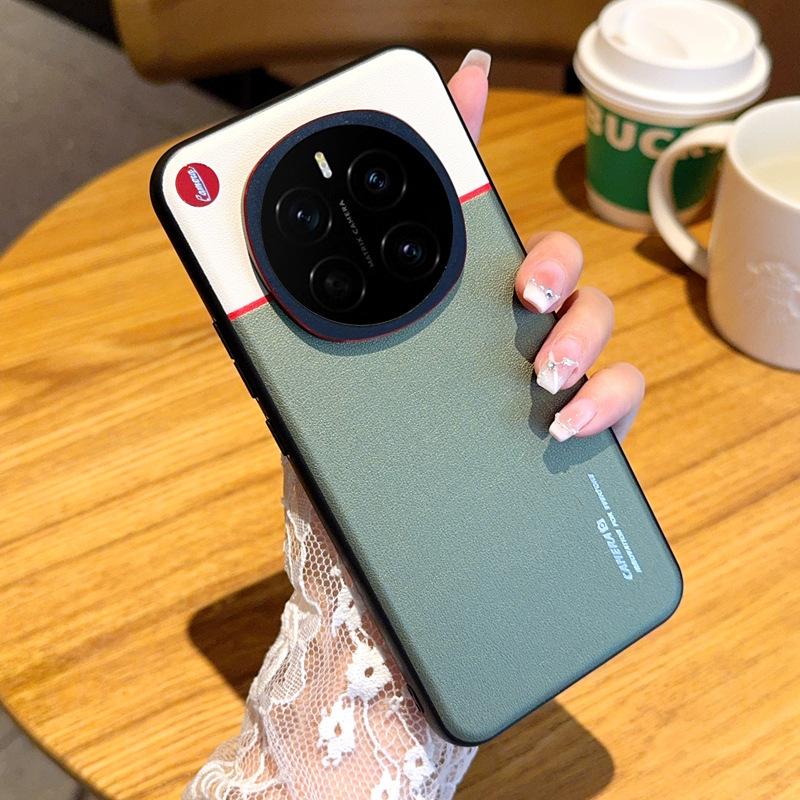 Applicable To Honor Magic7/7pro Mobile Phone Case Color Matching Honor Magic6/6pro Plain Leather Magic6 Extreme Edition