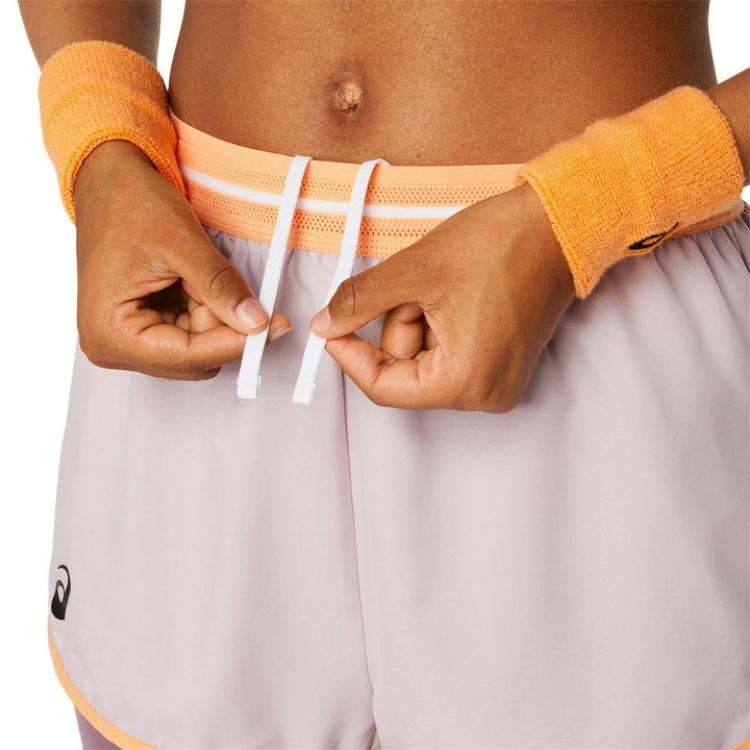 Asics Match Shorts Lightweight Comfortable Versatile Lined Casual Shorts Women Shorts Pink 2042A320-704