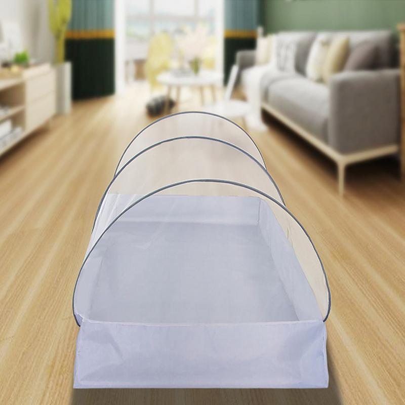 Складная москитная сетка для поездок Удобная сетчатая палатка с молнией Внешняя палатка от мух Палатка-москитная сетка для кемпинга Для односпальной кровати CN