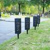 Solar Powered LED Pathway Lights Waterproof Lawn Lamps with Elegant Hollow Patterns for Garden Walkway Landscape Lighting