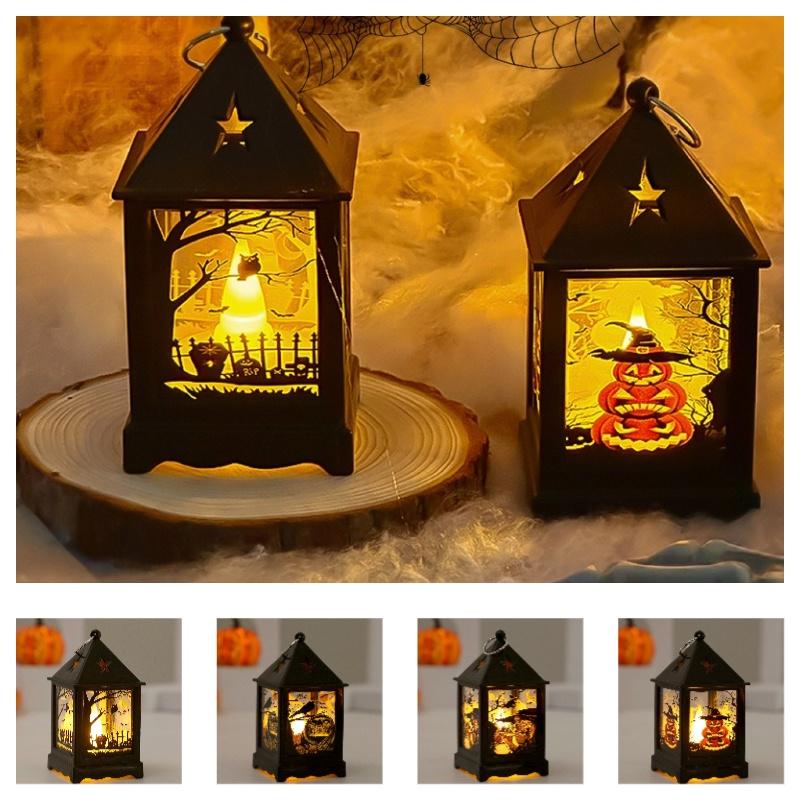 Creative Led Pumpkin Night Light For Halloween Decoration European Style Plastic Lamp For Kids Nursery And Festivals