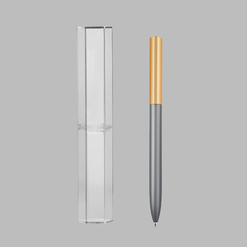 Beifa Signature Zwarte Metalen Pen – High-End Roterende Zakelijke Geschenkpen met Aanpasbaar Logo.