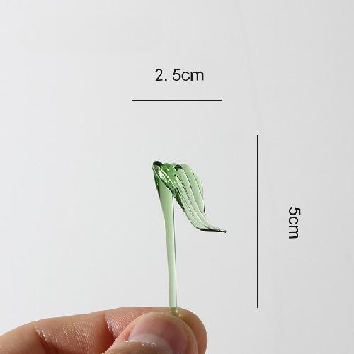 Tulip Glass Flower Handmade Simulation Bouquet Eternal Flower Creative Art Desktop Decoration