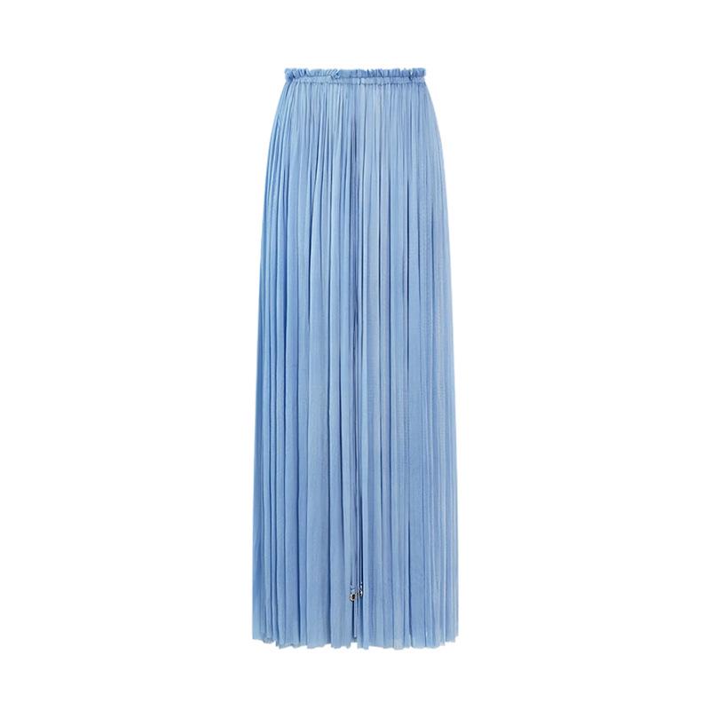

Cross-Border Draped Pleated Midi Skirt: Solid Color Women s Fashion One Size чорний