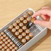Fall Prevention Battery Case Plastic Data Cable Case Durable Battery Storage Box  Home
