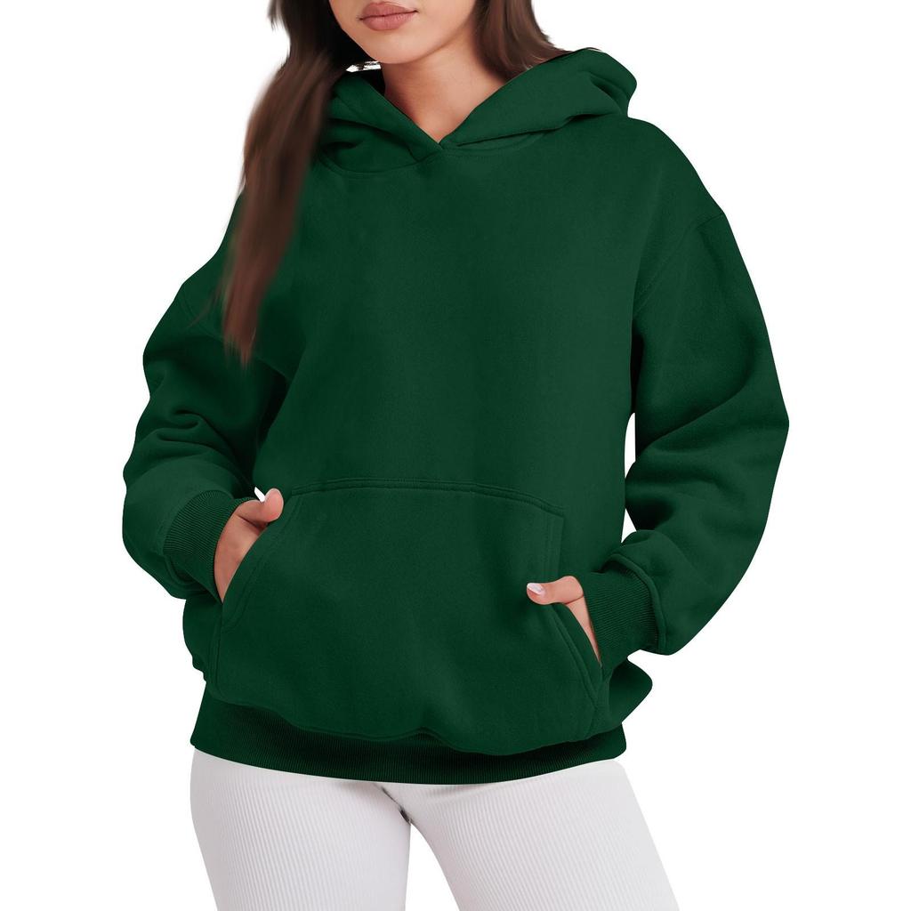 Damen Oversized Sweatshirts Pullover Hoodies Fleece Pullover Langarm Mit Taschen Winter Herbst Outfits