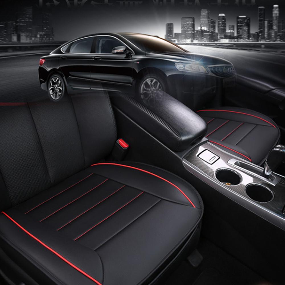 Universal Leather Car Seat Covers Interior Automobiles Seats Cover Mats Four Season Car Chair Cushion Seat Cover Accessories