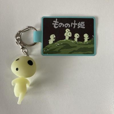 Studio Ghibli Princess Mononoke Kata Kodama Keychain tags from JPN