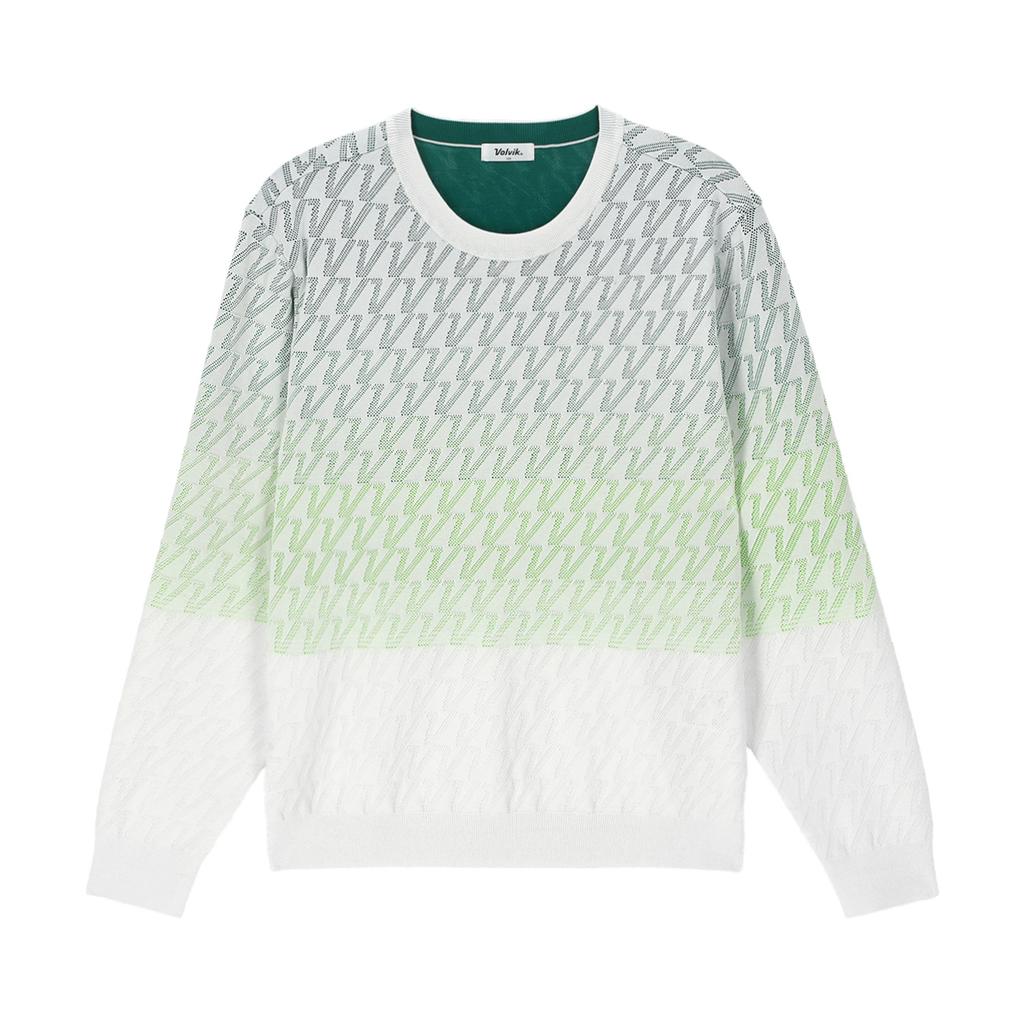 VOLVIK GOLFWEAR Men'S Gradient Round Pullover Vmktq201_Ow