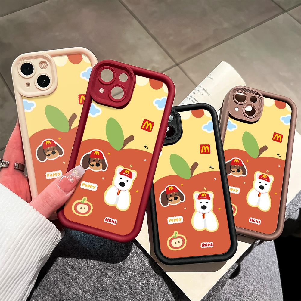 Cute Cartoon Pattern Phone Case for iPhone Samsung Galaxy Xiaomi Redmi POCO HUAWEI Honor Shockproof Rubber Soft Flexible Cover Casing
