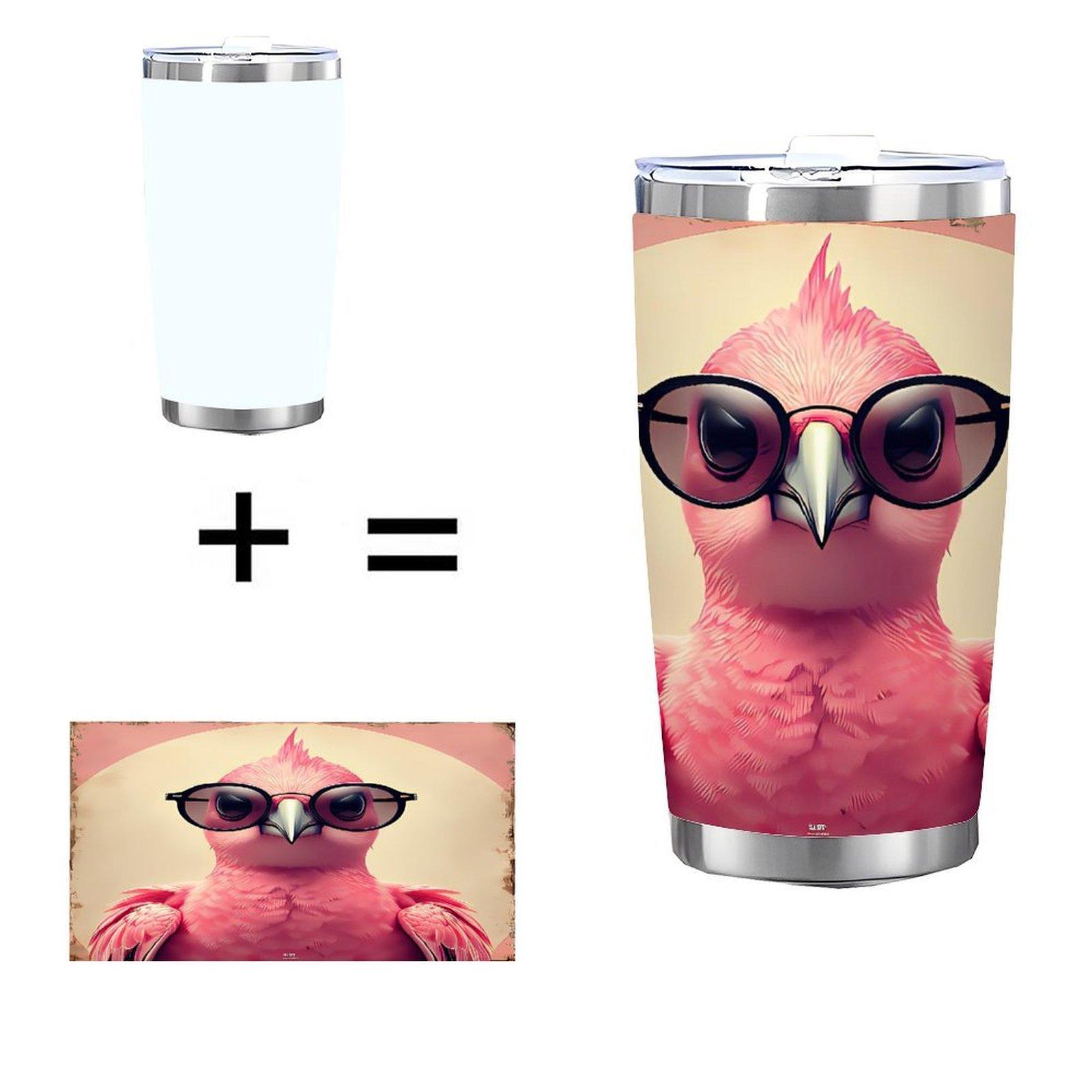 20oz Stainless Steel Tumbler, Double Silver Side, Laser Etched 20 oz(566.99g) белый