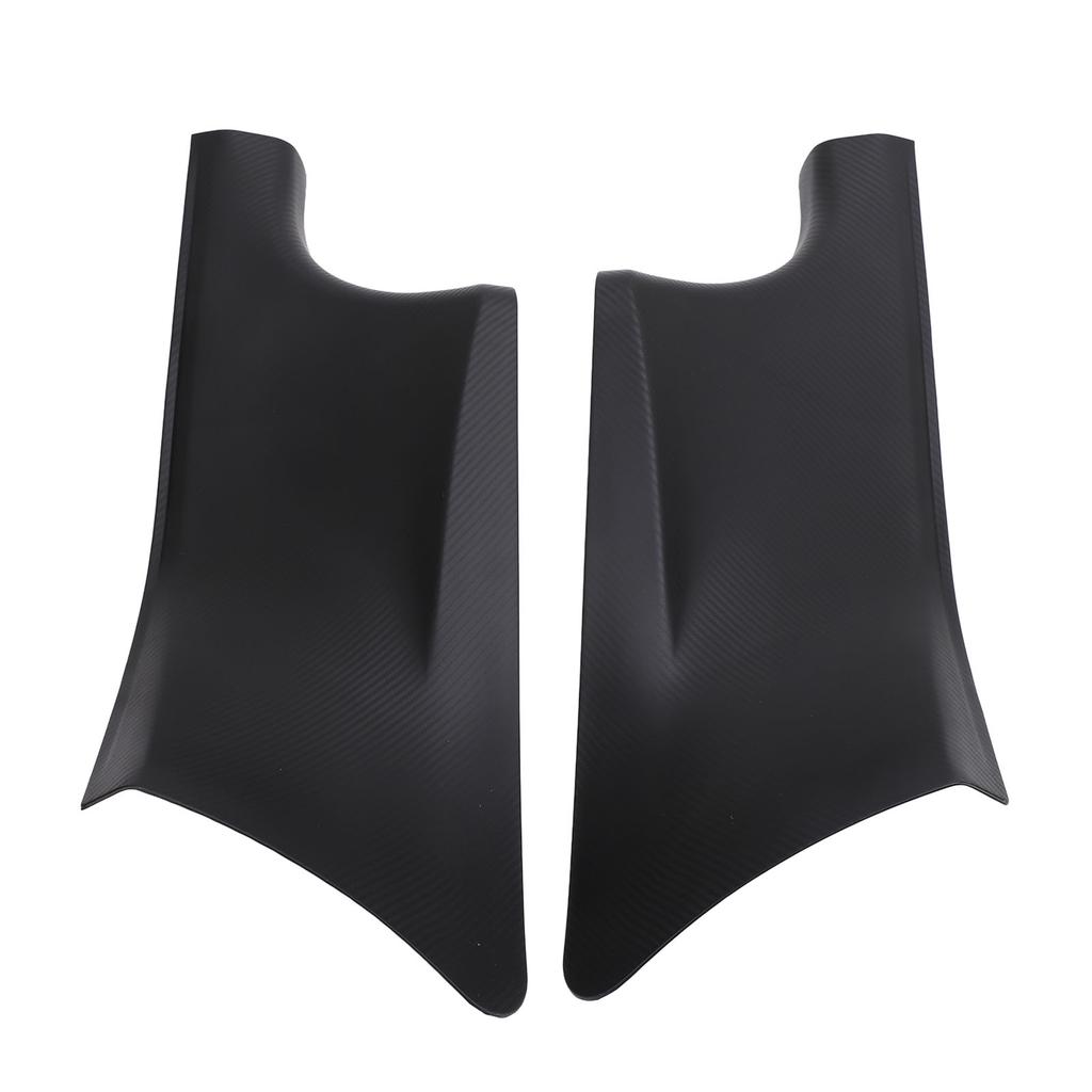 2Pcs Car Door Sill Guard Carbon Grain Door Sill Scuff Plate Protector Sticker Replacement for Tesla
