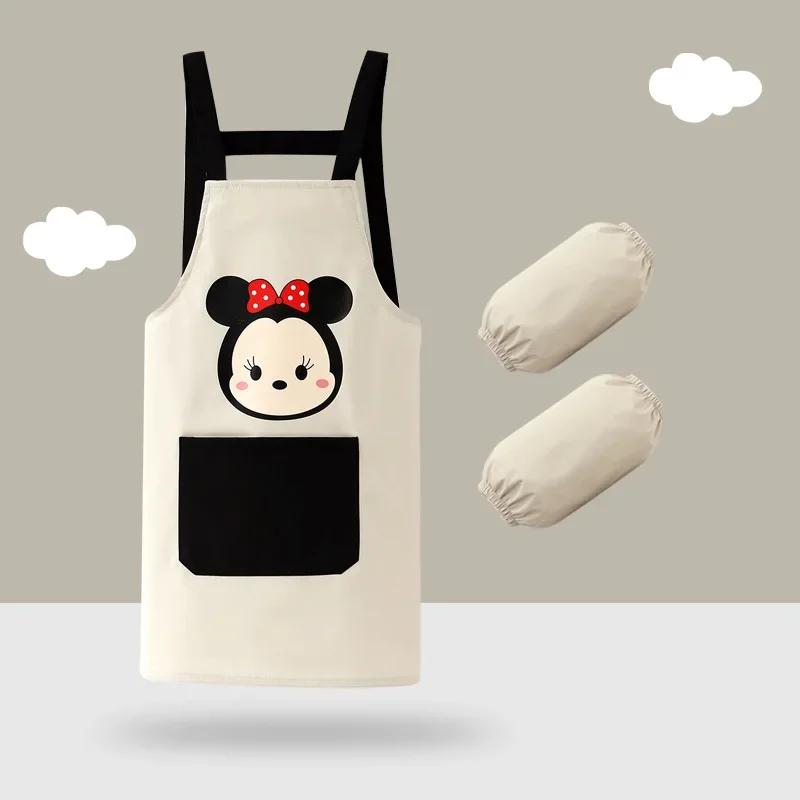 Cartoon  Kids Apron 3 Piece Set, Boys and Girls Painting Waterproof Apron, with Hat Sleeve Cover Shirt Apron Kitchen Accessories