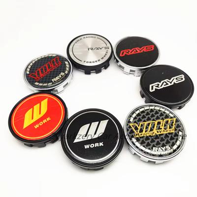 4 piezas 54 mm 50 mm Tapas Centrales de Rueda Cubierta de Buje W Work Rays Volk Racing Styling de Coche Emblema Insignia