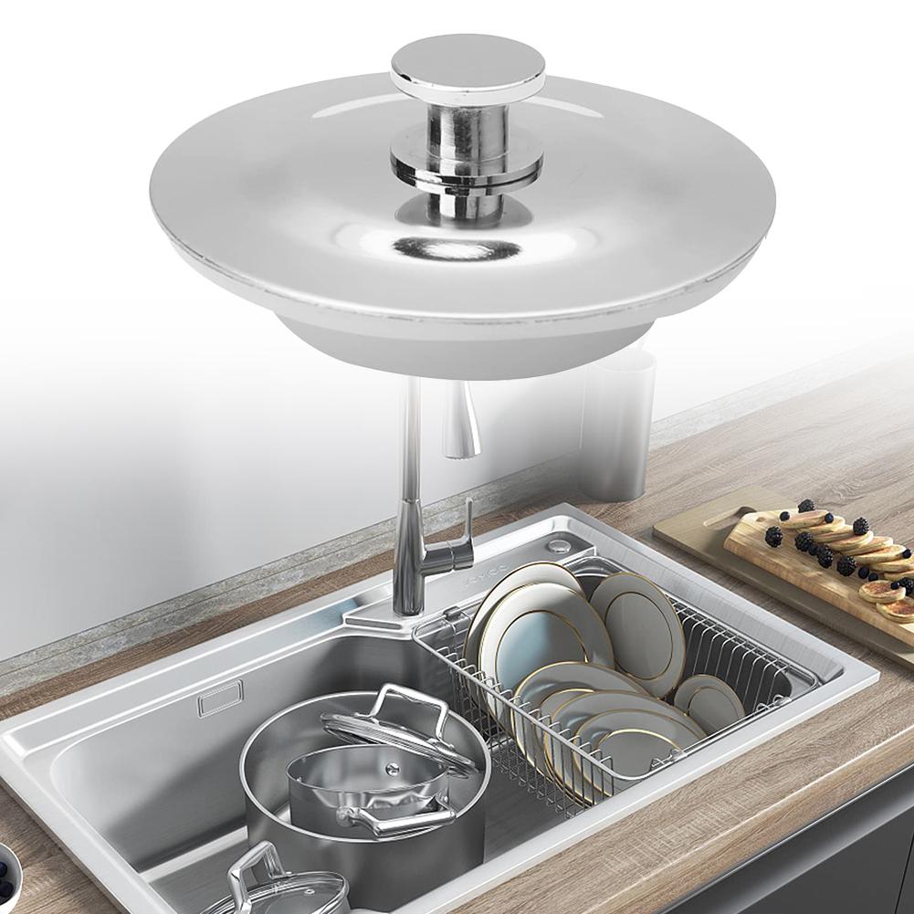 Easy To Move Sink Drain Plug Household Metal And Silicone
