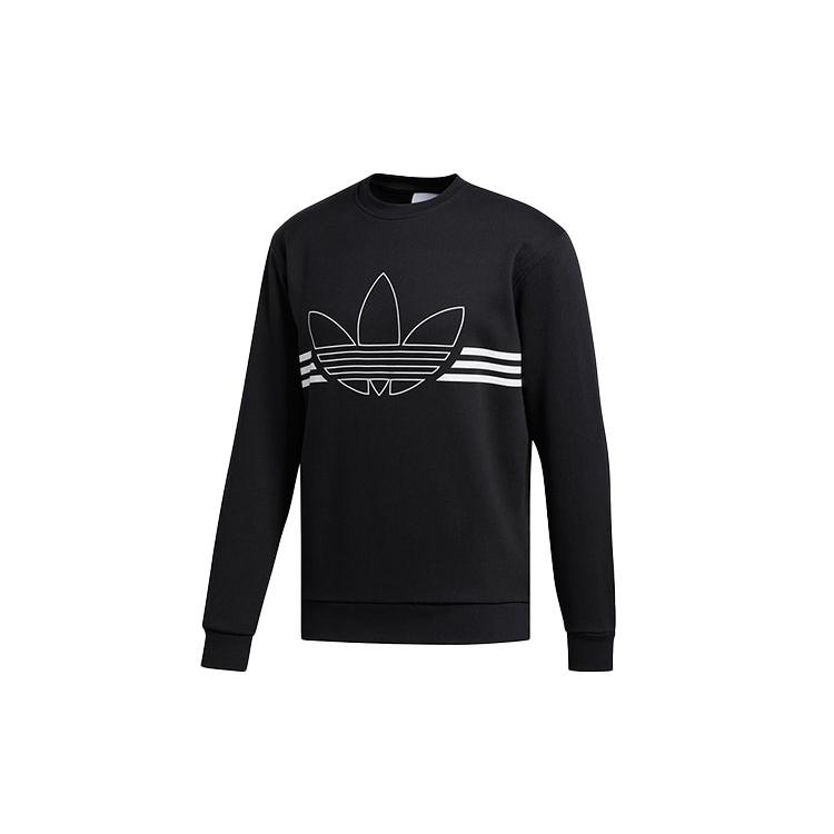Adidas Originals Sweatshirts Men's Black Crew Neck Moderate Regular ED4687