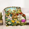 Springtime Bunny Garden Blanket,Suitable for sofas, offices, travel, living rooms, Gifts to relatives and friends, Blanket,Suitable for all seasons.