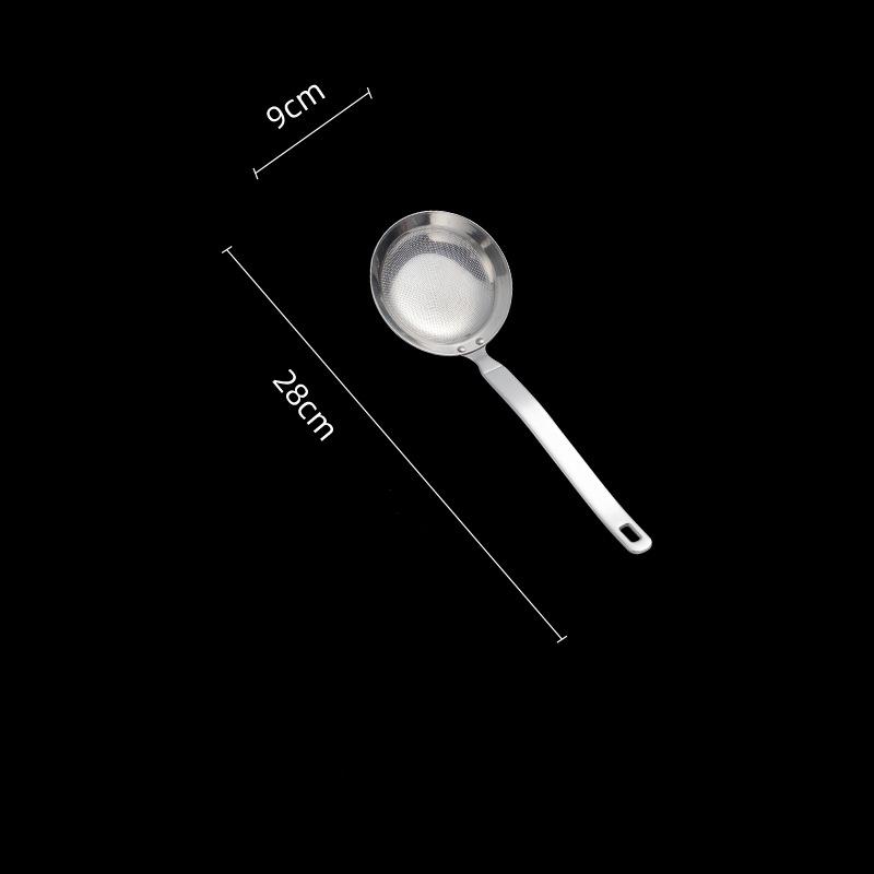 Nerezová filtrační lžíce HANYANG 304 Pěnová lžička na horký hrnec Lžíce pro domácnost Zahuštěné smažení na pěnovou lžičku