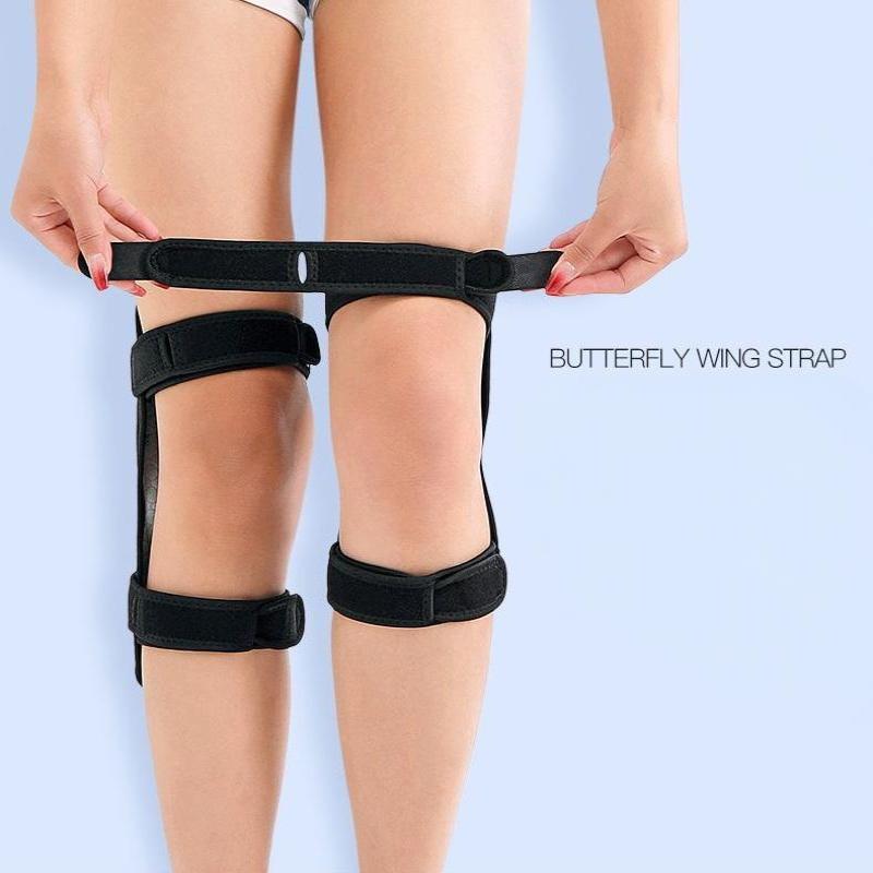 Knee Joint Booster Knee Power Assist Support Brace for Hiking Sports Elderly Patella Stabilizer with Adjustable Strap