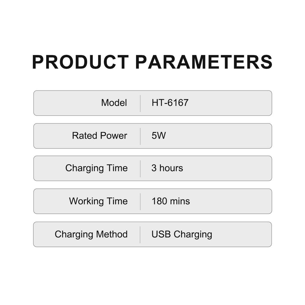 Hatteker Electric Hair Clipper Ceramic Blade LCD Display Home Professional Trimmer Grooming Kit