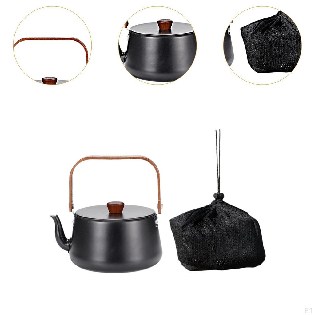 Camping Kettle Campfire Water Lightweight Jug Outdoor Pot for Traveling Boiling