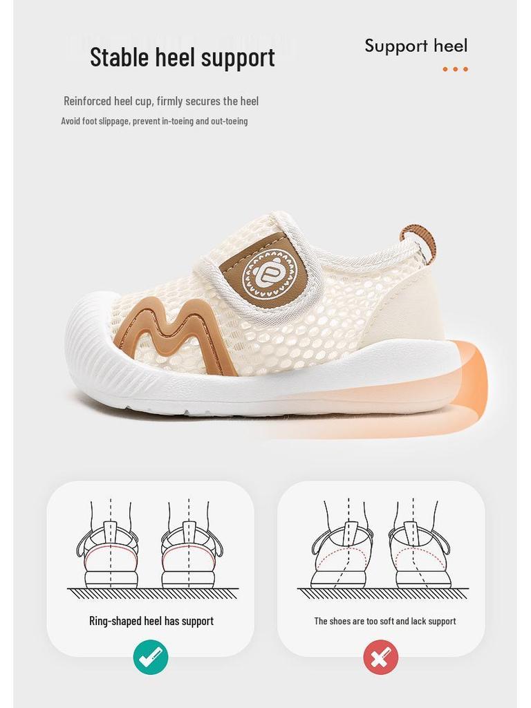 Breathable Summer Mesh Sandals for Toddler Boys, Soft Sole, Ages 1-3