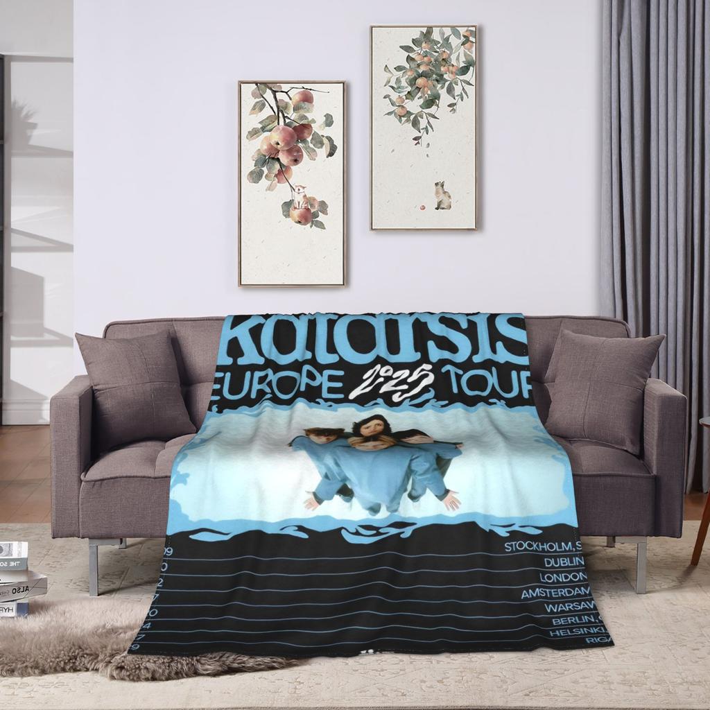 Katarsis Tavo Akys Eurovisions 2025 Blankets Travel Flannel Bedding Throws For Outdoor Super Warm Custom Quality Bedspread